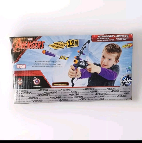 Marvel Avengers Nerf Hawkeye Longshot Bow 12M NIB - Picture 3 of 6